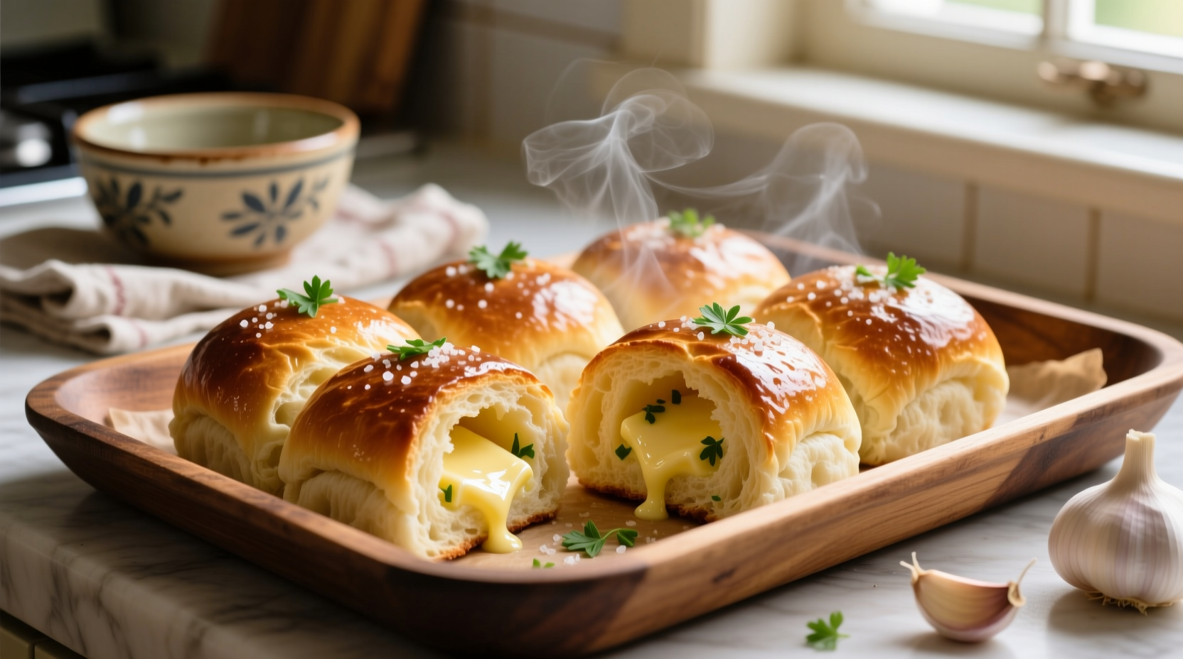 Perfect Garlic Butter Rolls Recipe: Soft, Fluffy & Flavorful