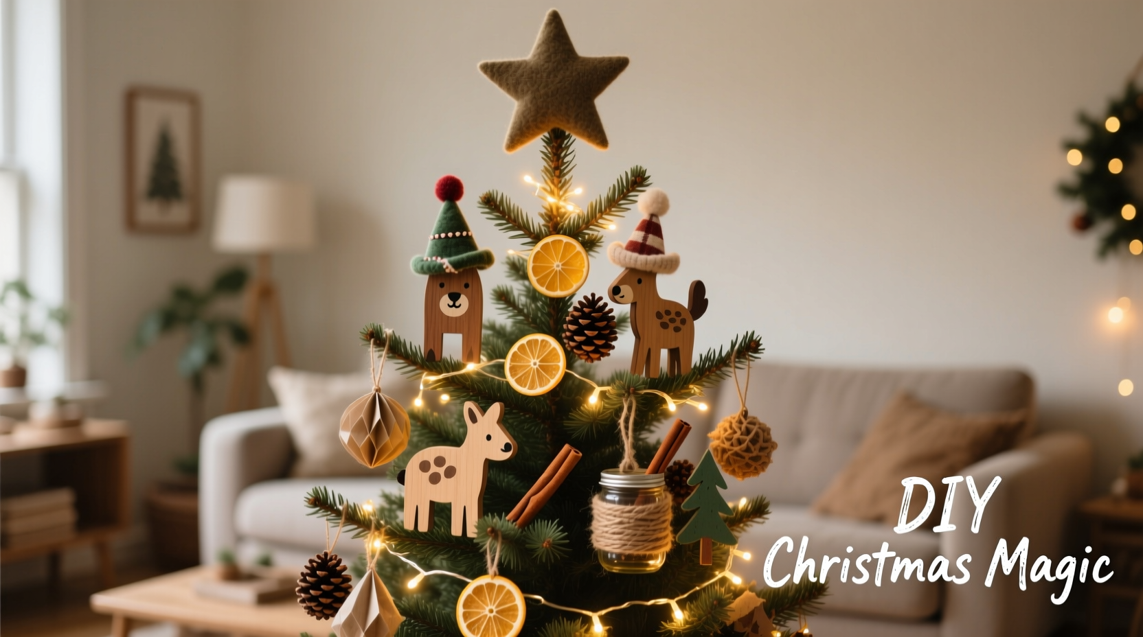 how to create a themed christmas tree without spending hundreds on decor