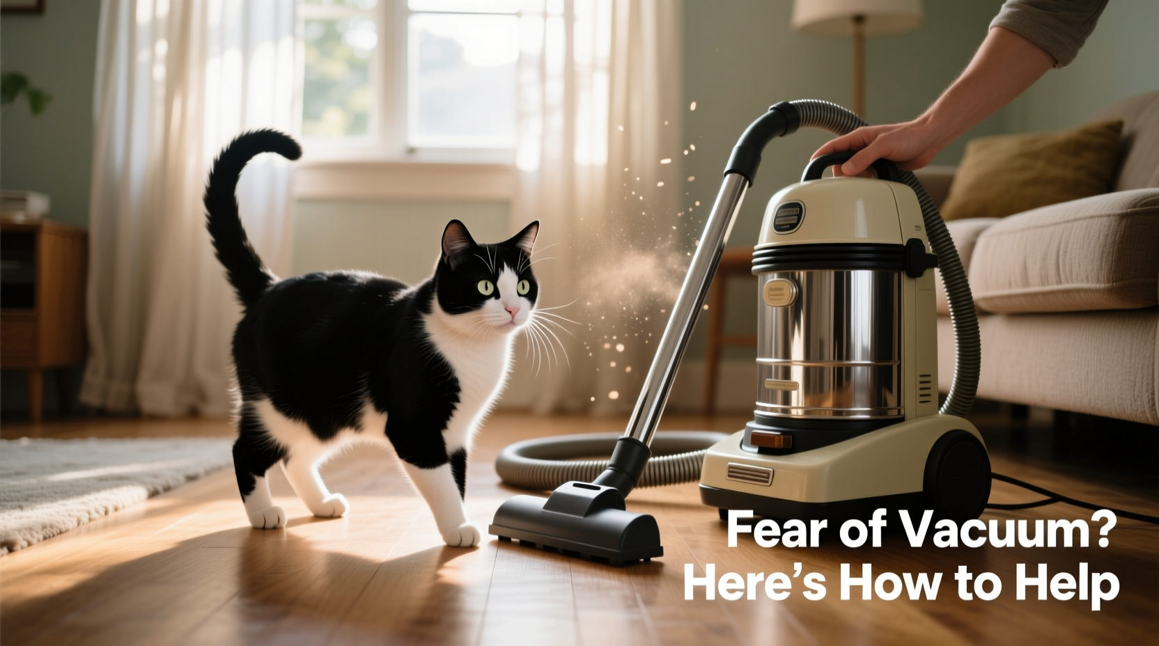 why is my cat suddenly afraid of the vacuum cleaner and how to ease their fear