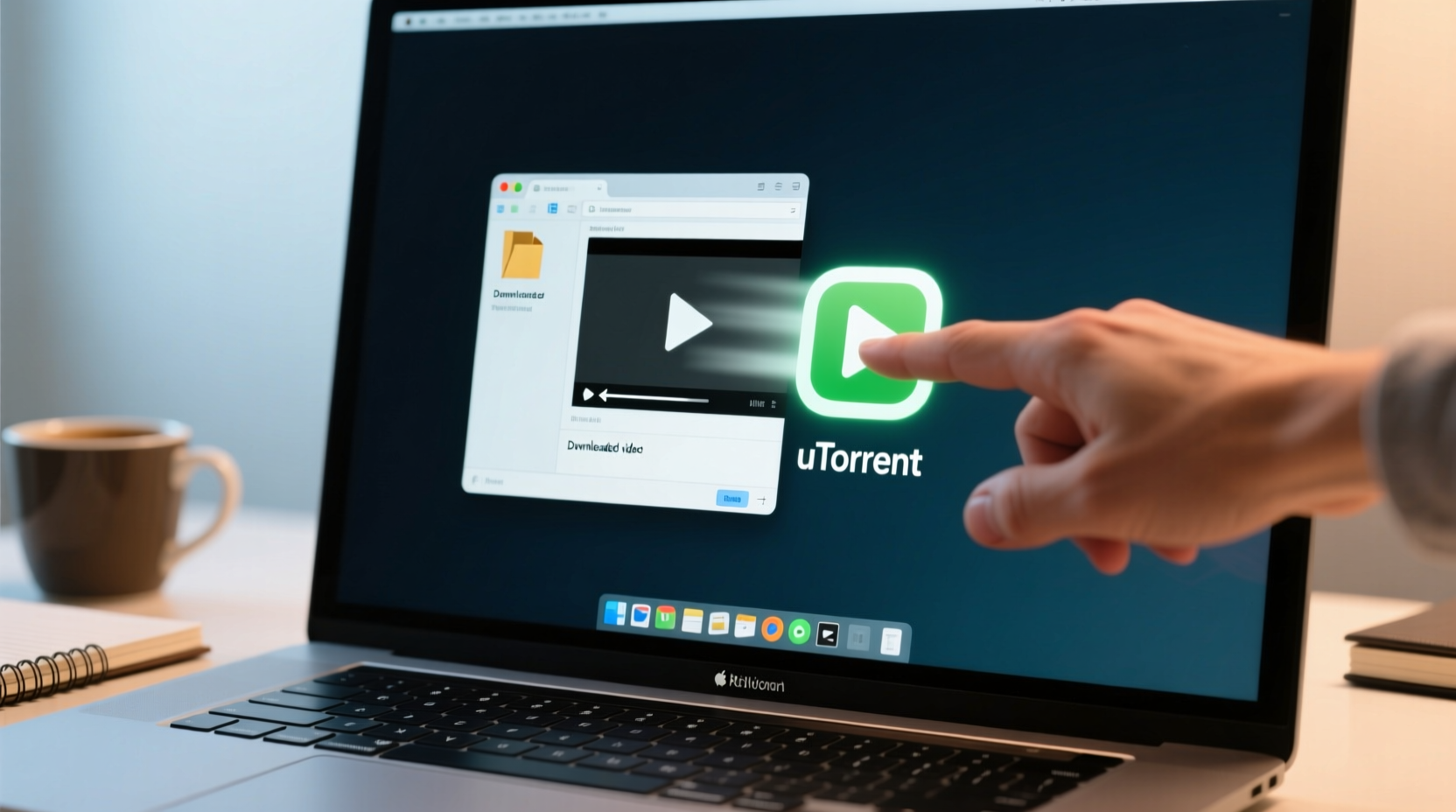 utorrent update lets you drag and drop downloaded video