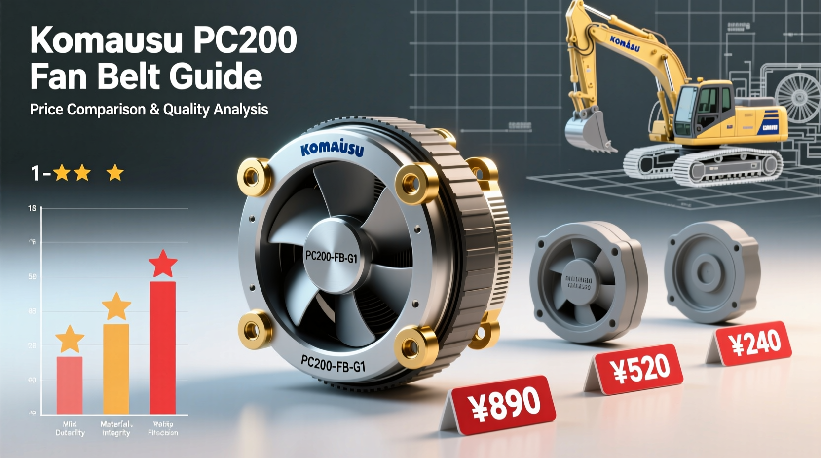 cheap hot selling komatsu pc200 fan belt