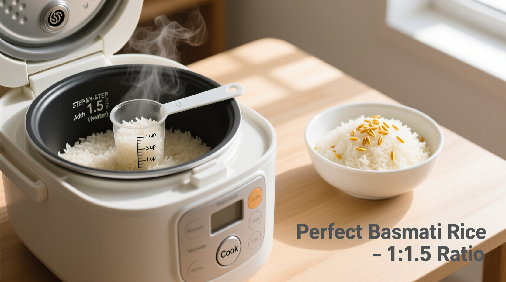 how to make basmati rice in rice cooker