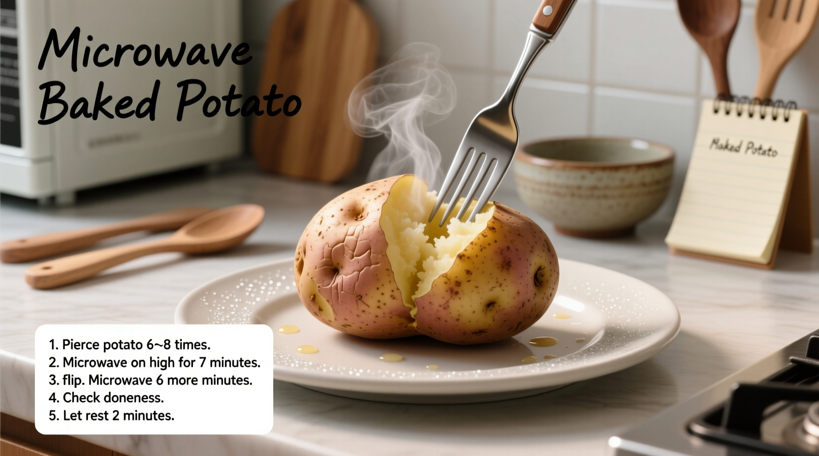 Microwave Baked Potato: Quick 5-Minute Method (Step-by-Step)