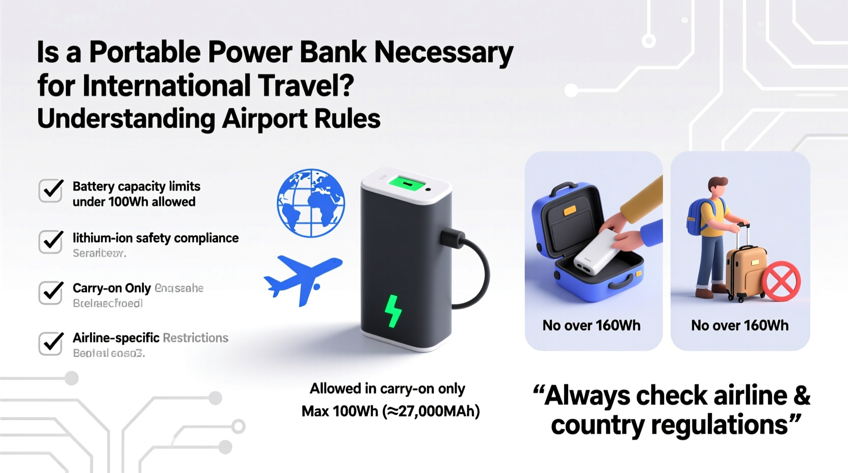Is A Portable Power Bank Necessary For International Travel Airport Rules