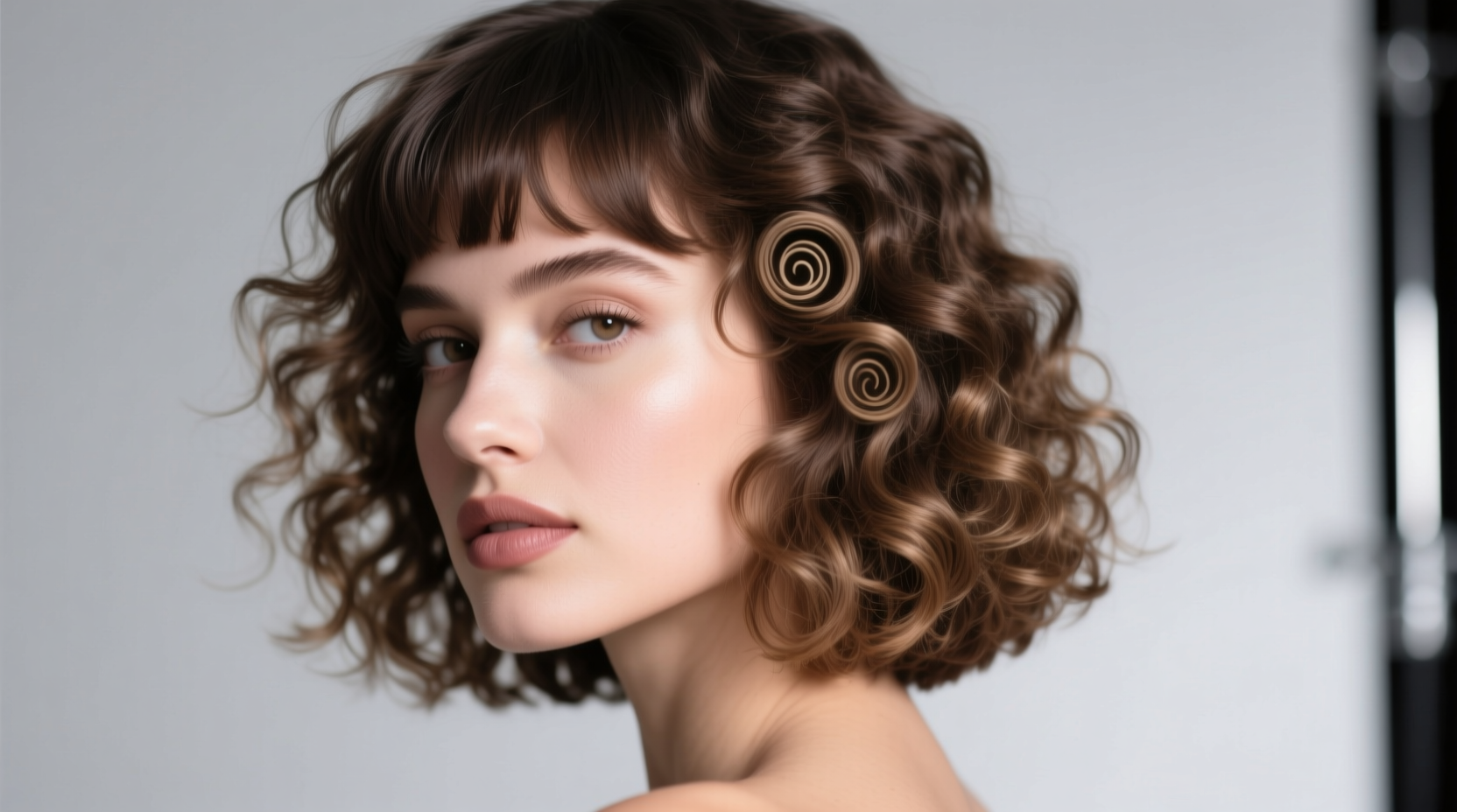 how to style bangs with a curly bob without creating frizz chaos