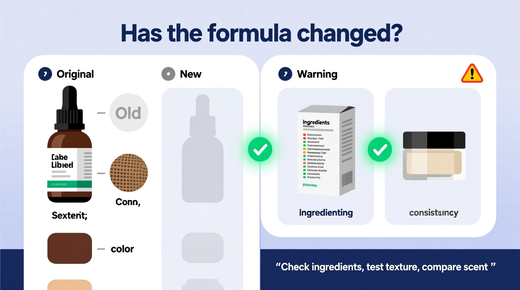 how to tell if your favorite brand has changed their product formula