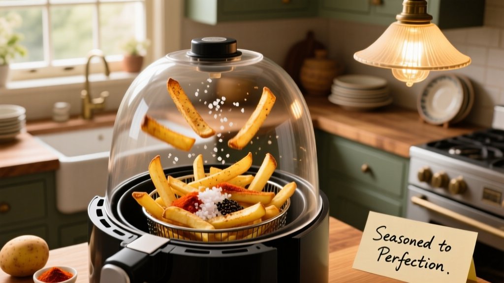 Perfect Frozen Seasoned Fries in the Air Fryer