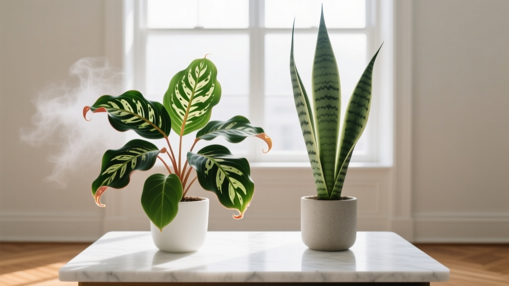 Calathea vs Snake Plant: Indoor Humidity for Bright Light