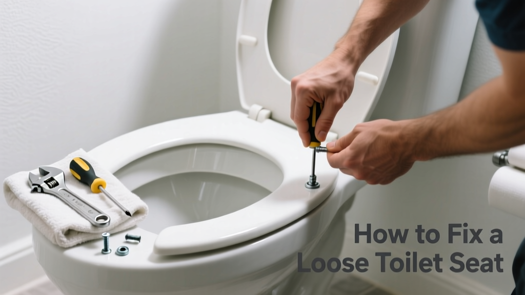 How to Fix a Loose Toilet Seat in the Bathroom