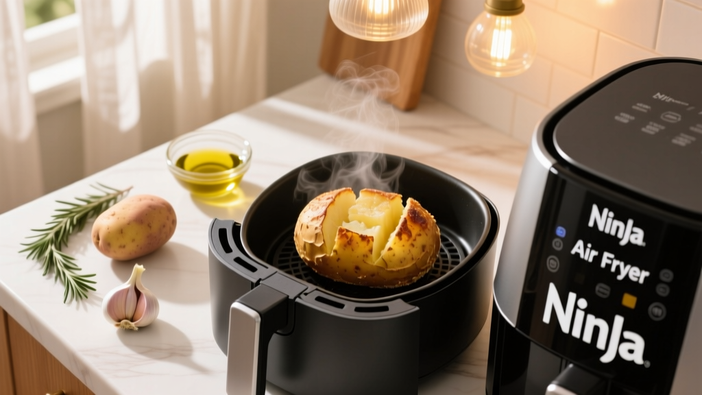 Frozen Baked Potato in Ninja Air Fryer: Crispy & Easy