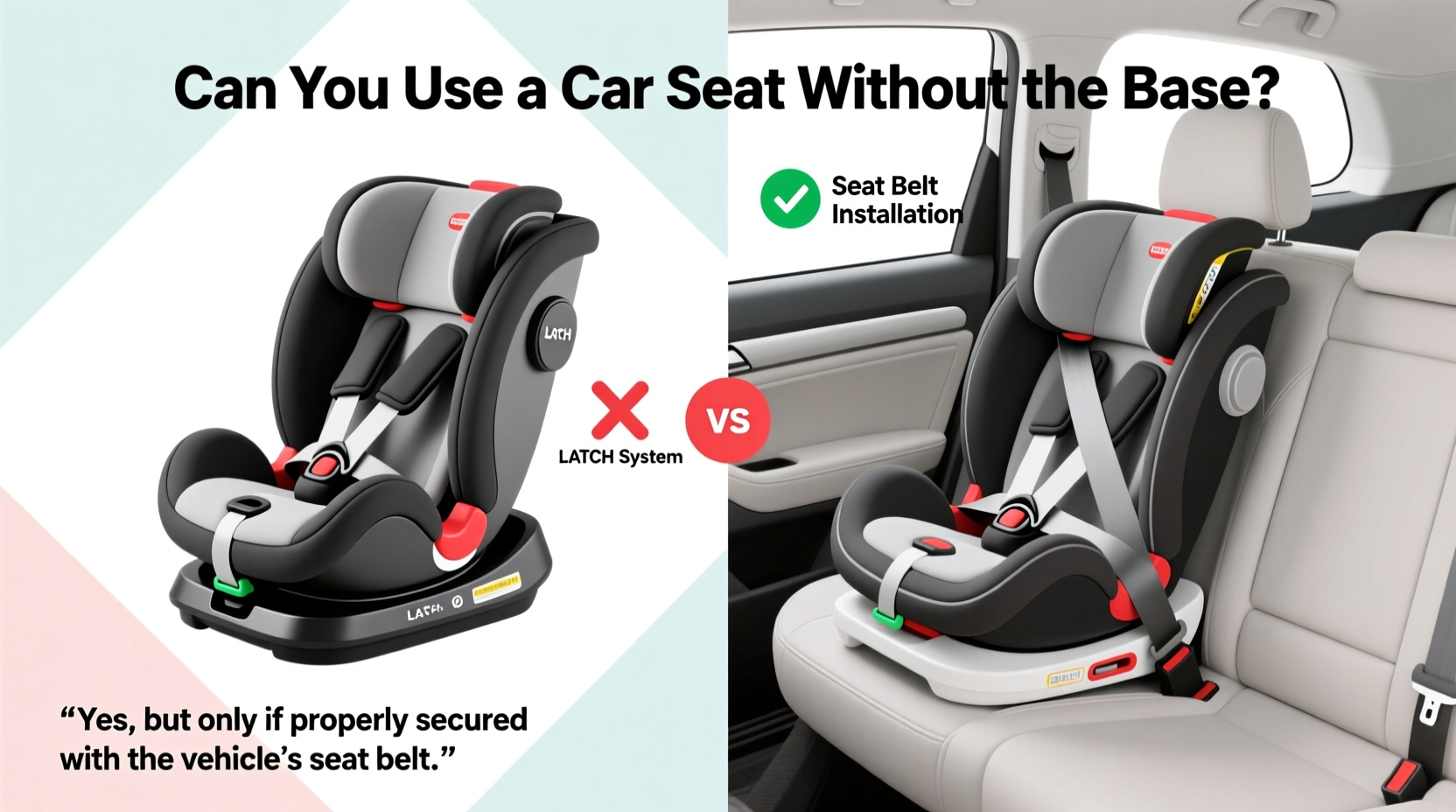 can you use a car seat without the base