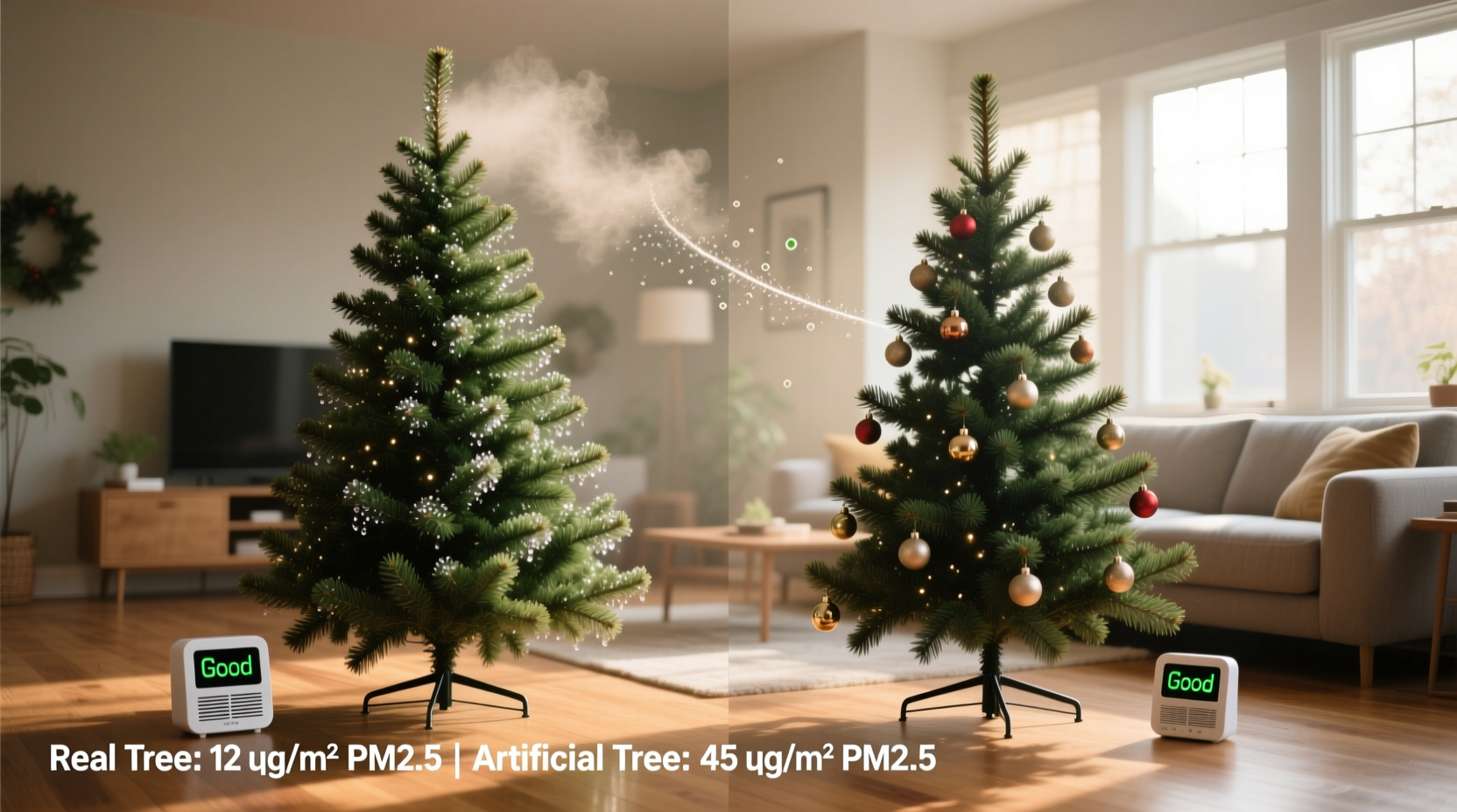 artificial vs real christmas tree which is truly better for air quality at home
