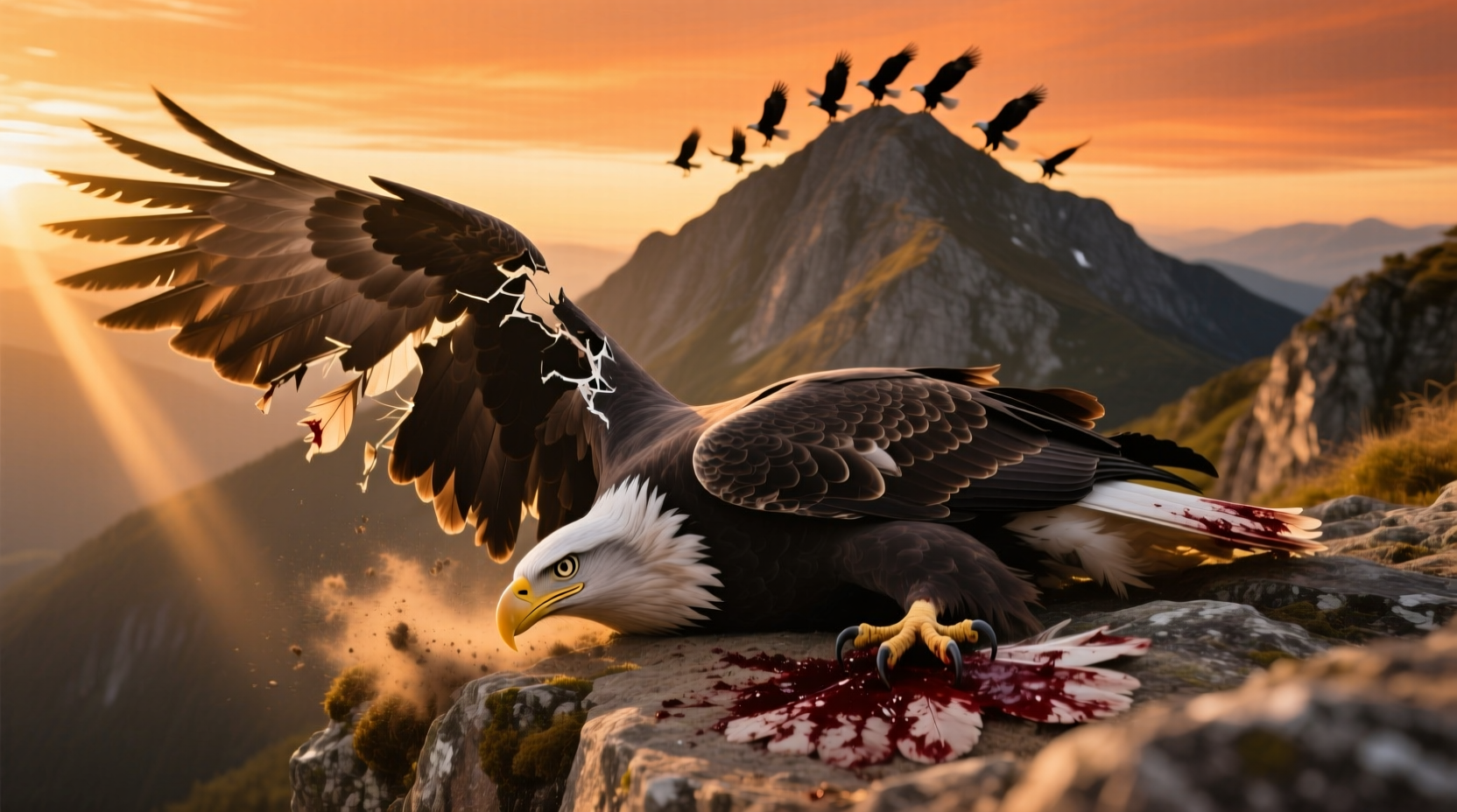 can a birds broken wing heal by itself