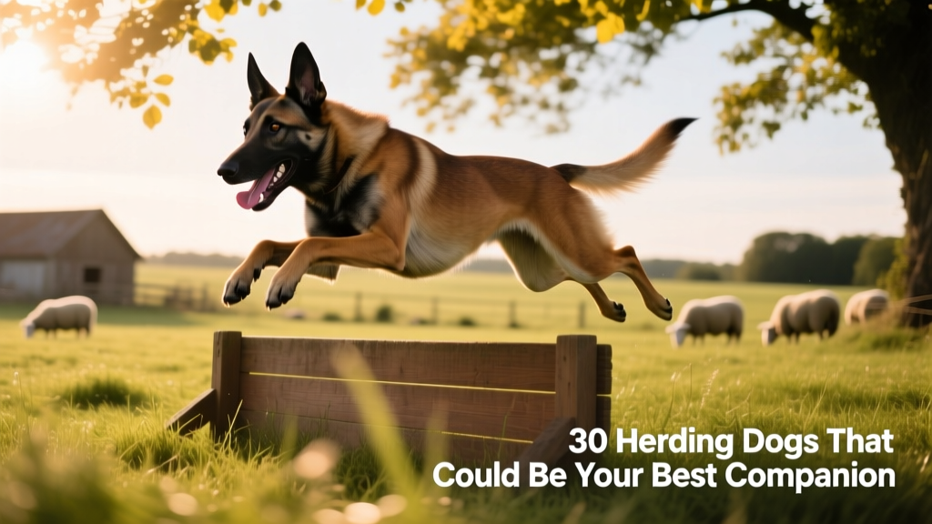 Belgian Malinois performing an agility jump with focus and power