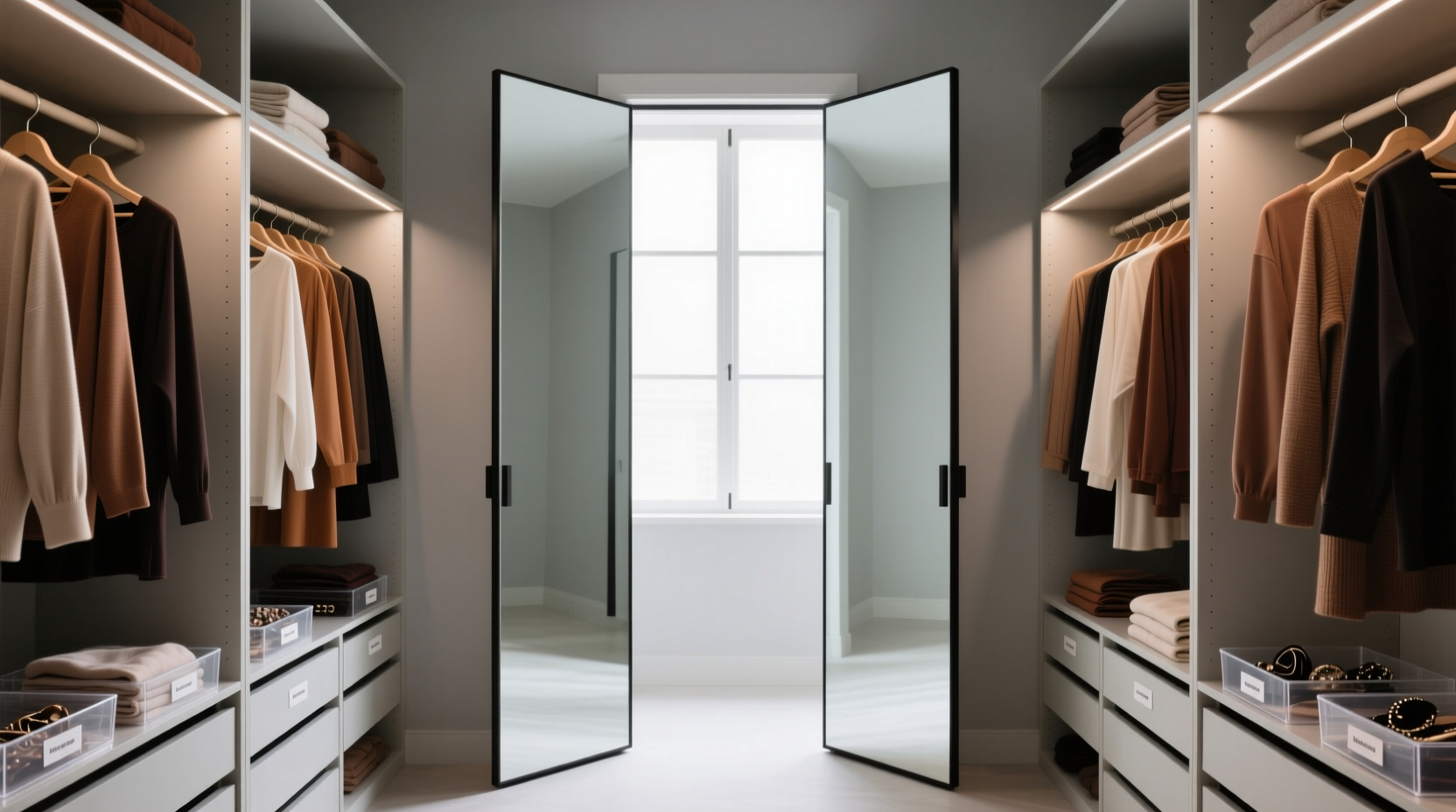 mirrored closet door worth it or clutter trap