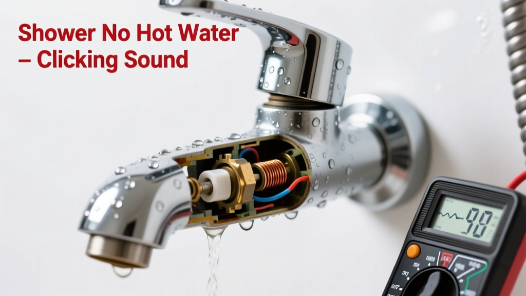 Shower No Hot Water & Clicking Sound: Quick Diagnosis