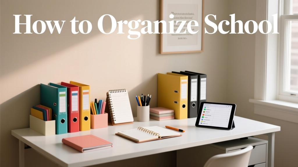 How To Organize School: A Practical, Step-by-Step System for Students, Parents, and Teachers
