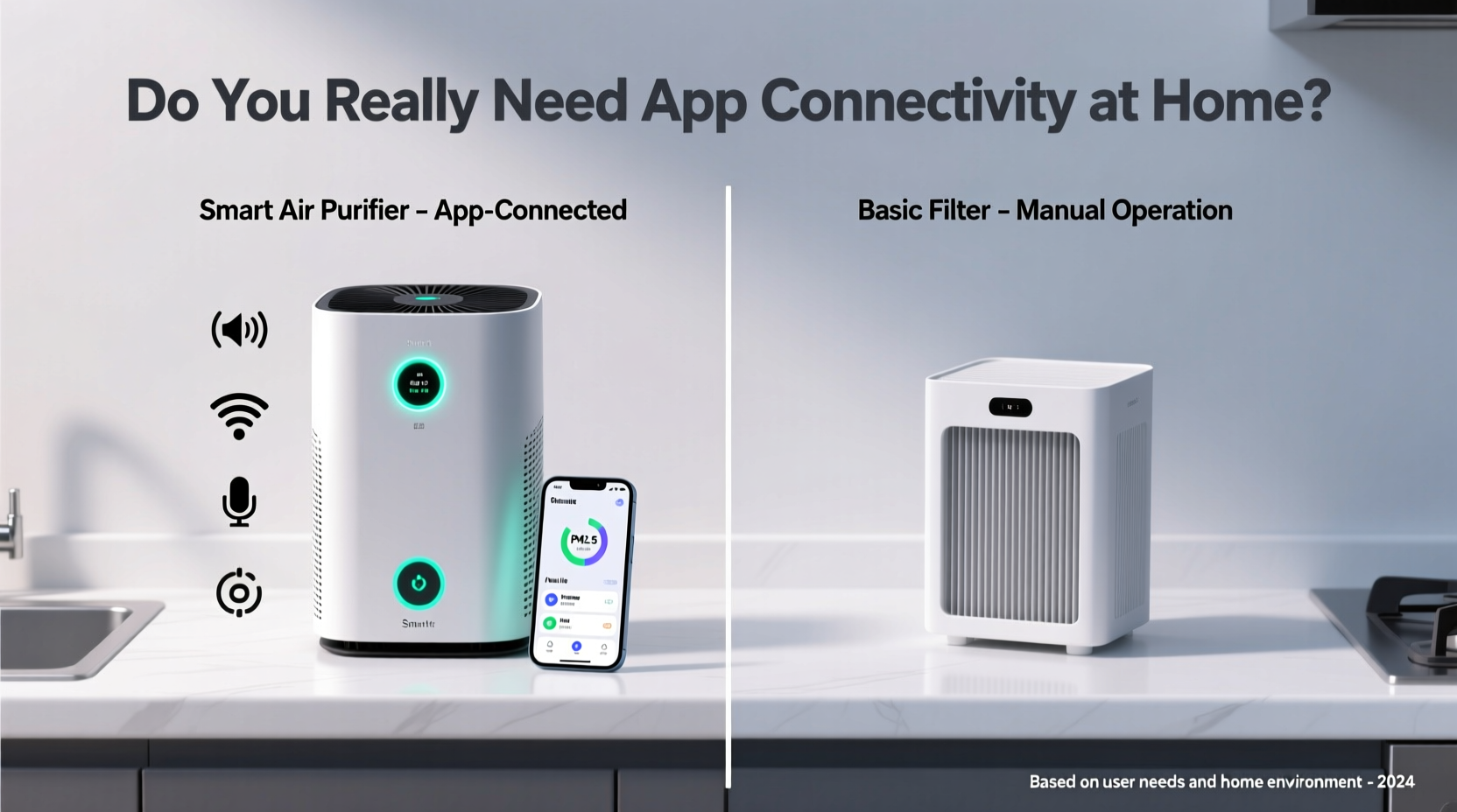 smart air purifiers vs basic filters do you really need app connectivity at home