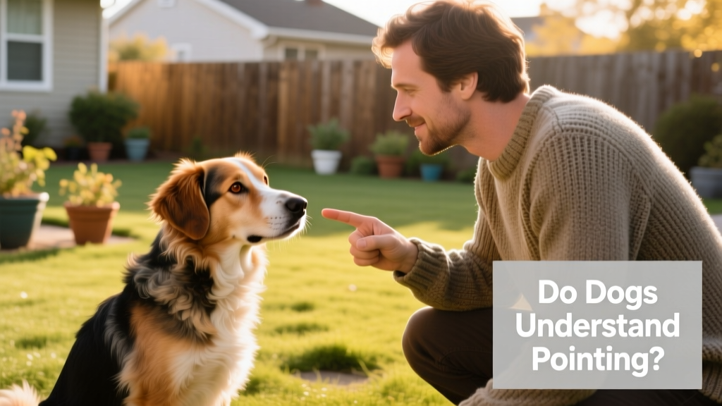 A relaxed dog making gentle eye contact with their owner during a quiet training moment