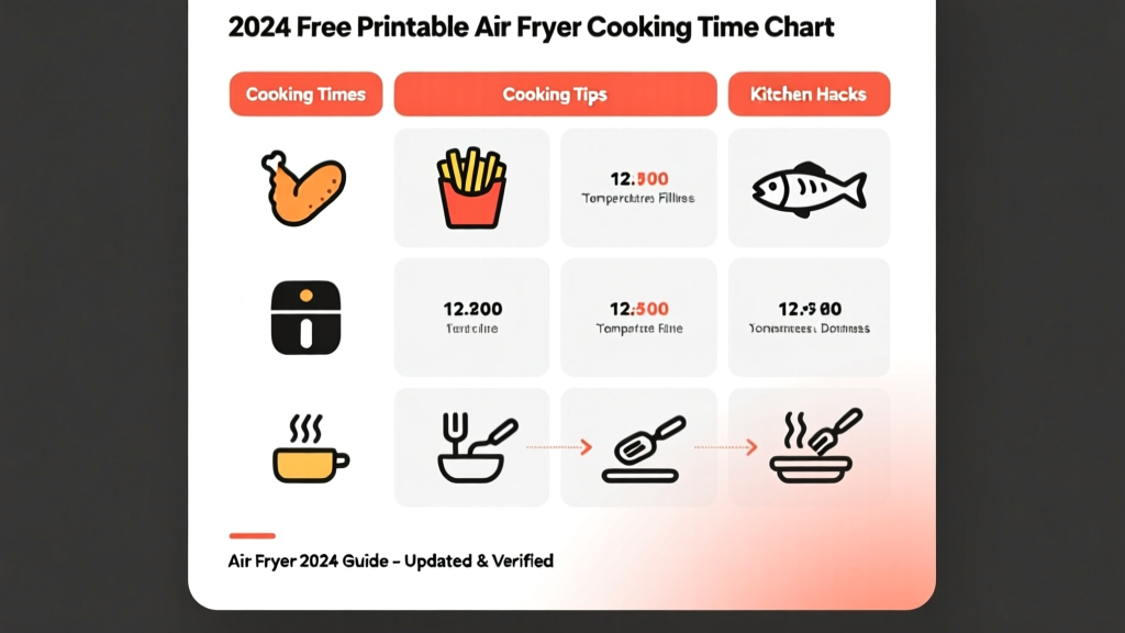 Free Printable Air Fryer Cooking Time Chart (2026)