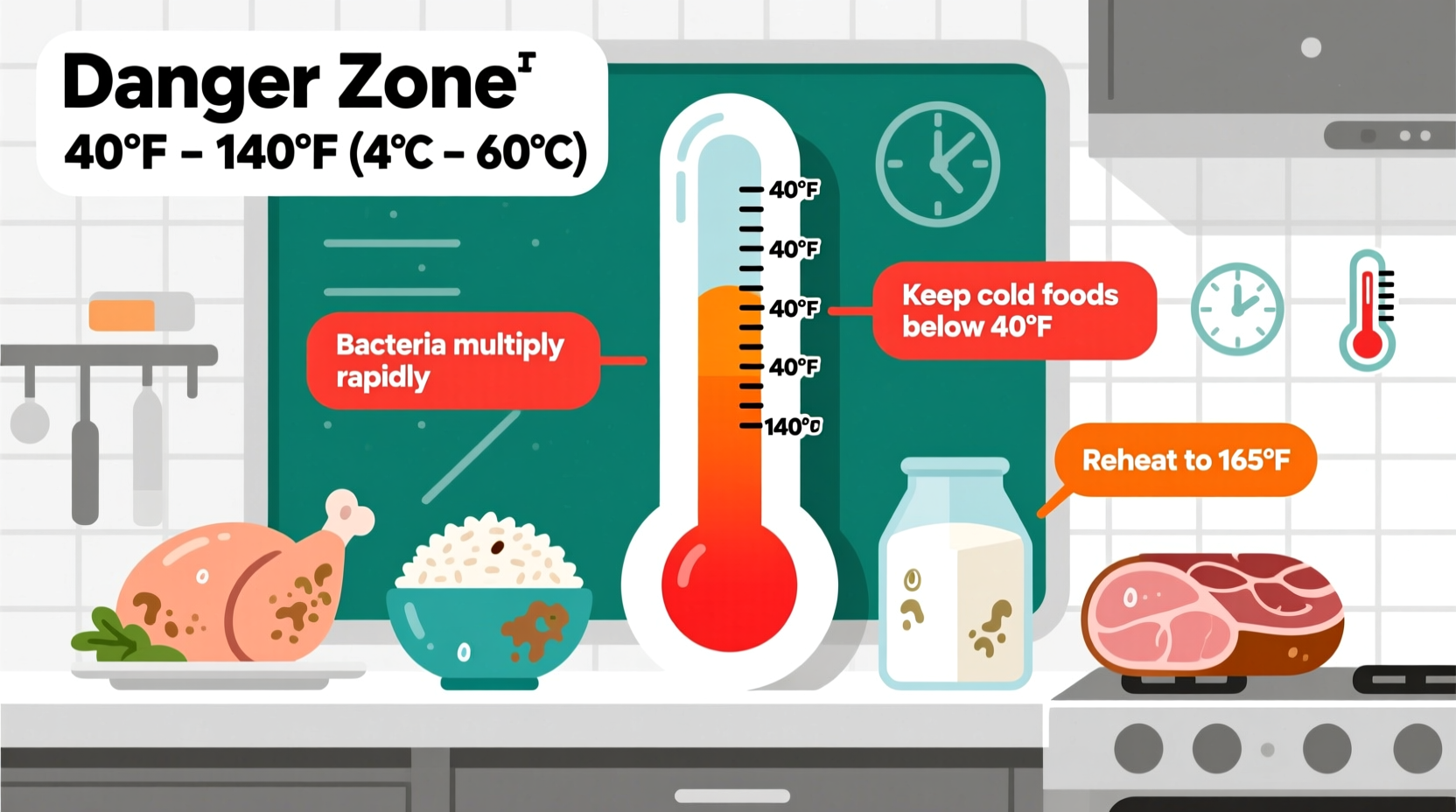 what is the danger zone for food