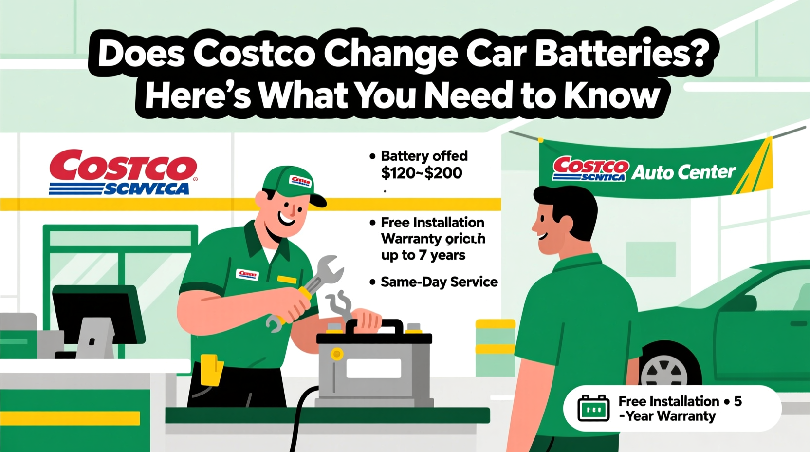 does costco change car batteries