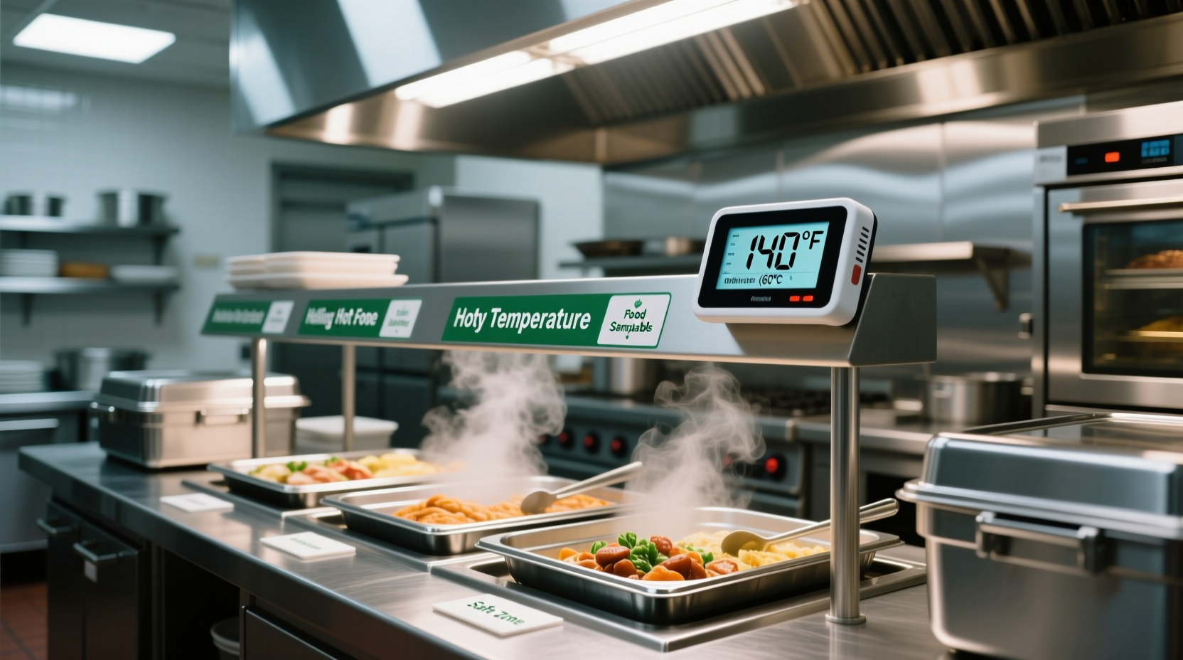 what is the minimum temperature for holding hot food
