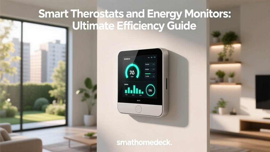 Smart Thermostats and Energy Monitors: Ultimate Efficiency Guide