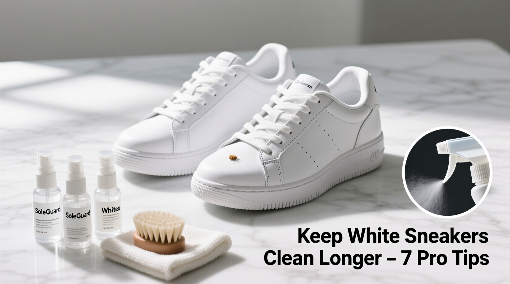 how to keep white sneakers clean longer preventative sprays and tips