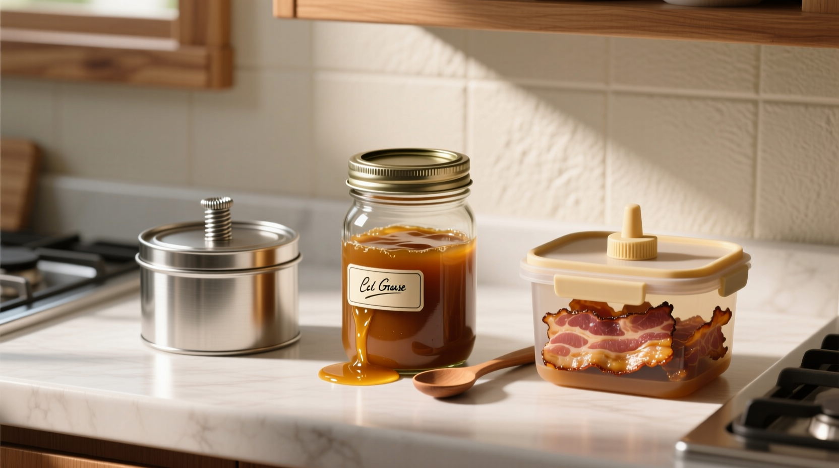 how to store bacon grease