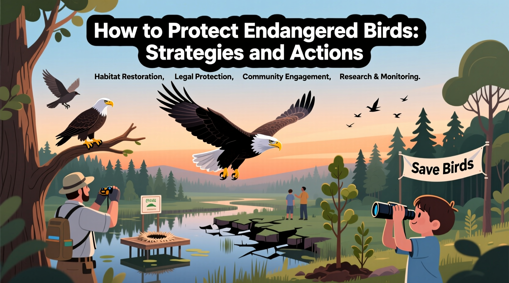 how to protect endangered birds