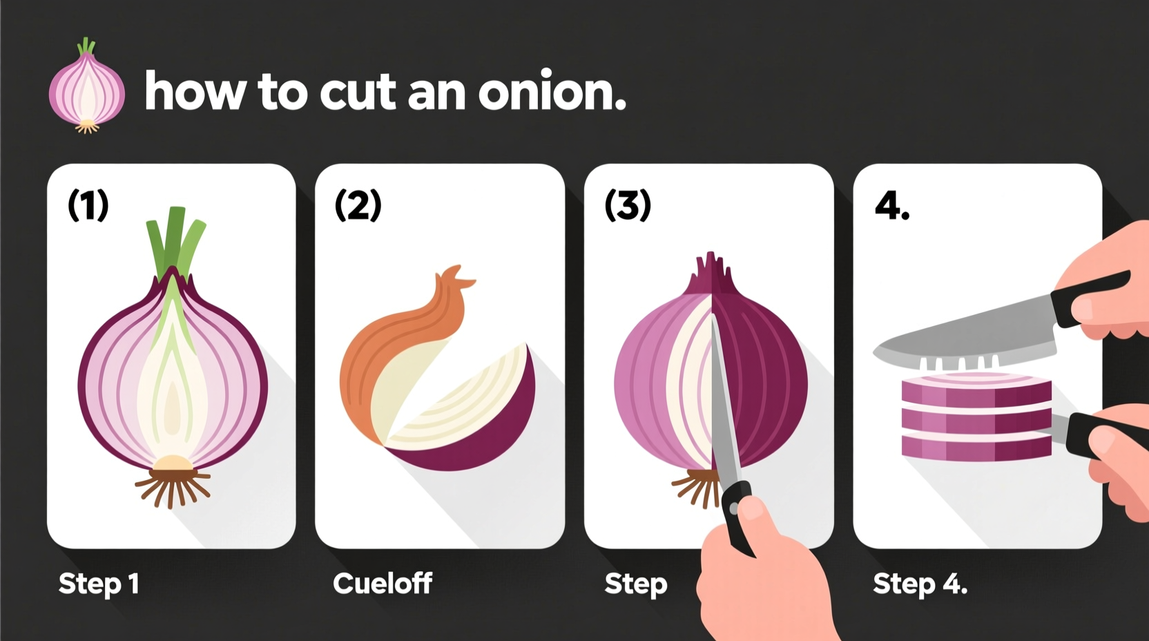 how to cut an onion