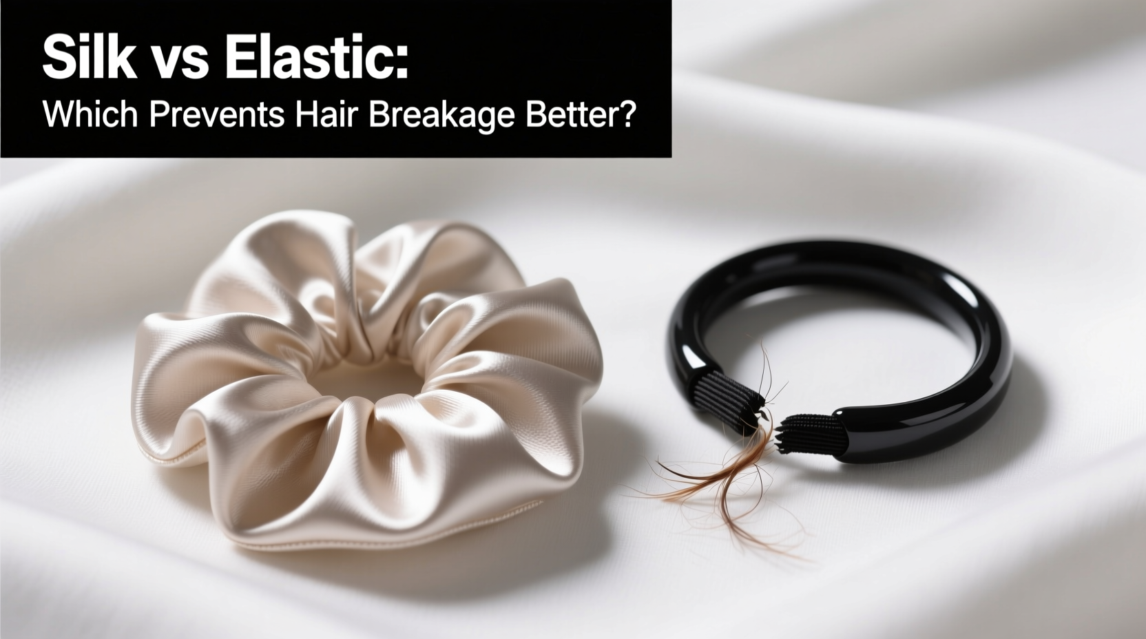 is silk scrunchie better than elastic for preventing breakage