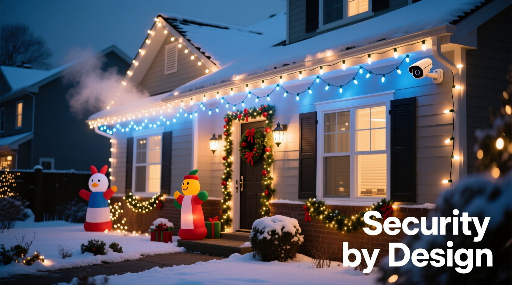 can smart christmas lights be part of a broader home security illusion