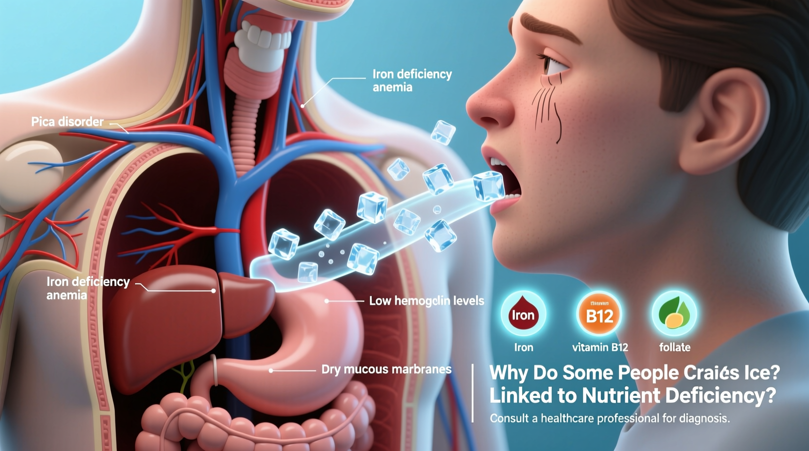 why do some people crave ice and is it linked to nutrient deficiency