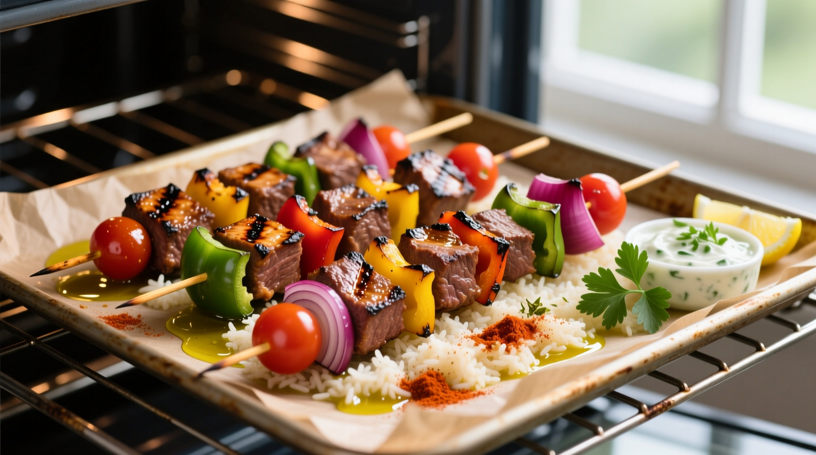 how to cook kabobs in the oven