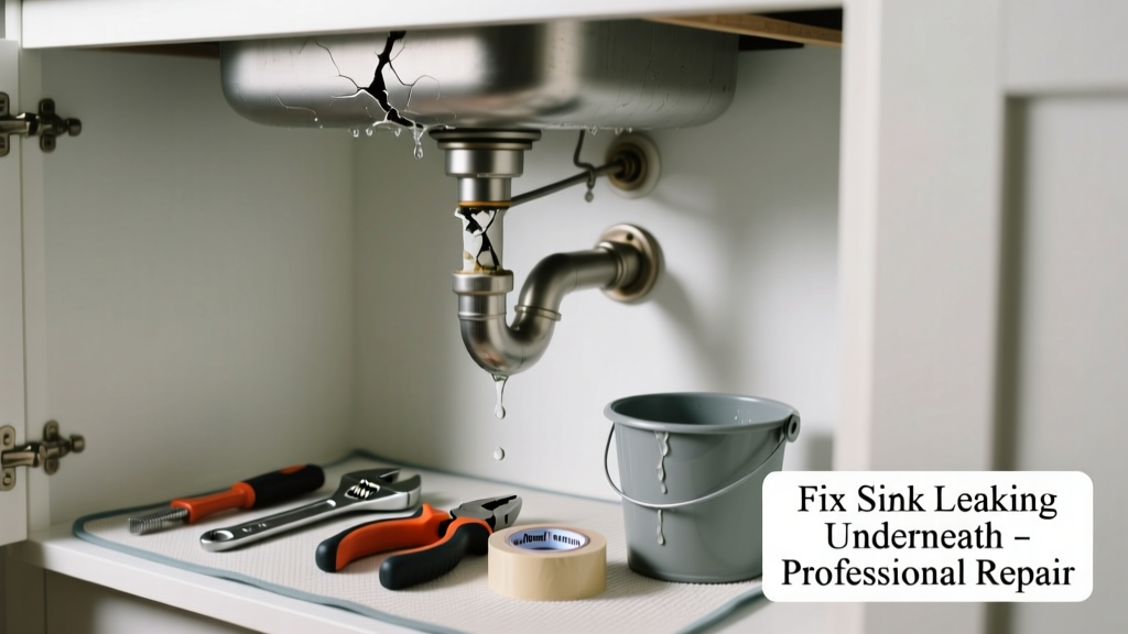 Fix Sink Leaking Underneath & Not Working Properly