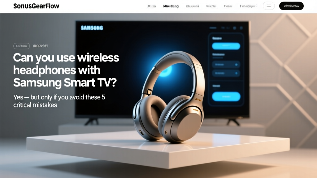 Can You Use Wireless Headphones With Samsung Smart Tv (2026)