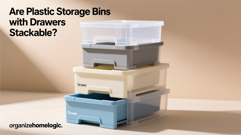 Are Plastic Storage Bins with Drawers Stackable?