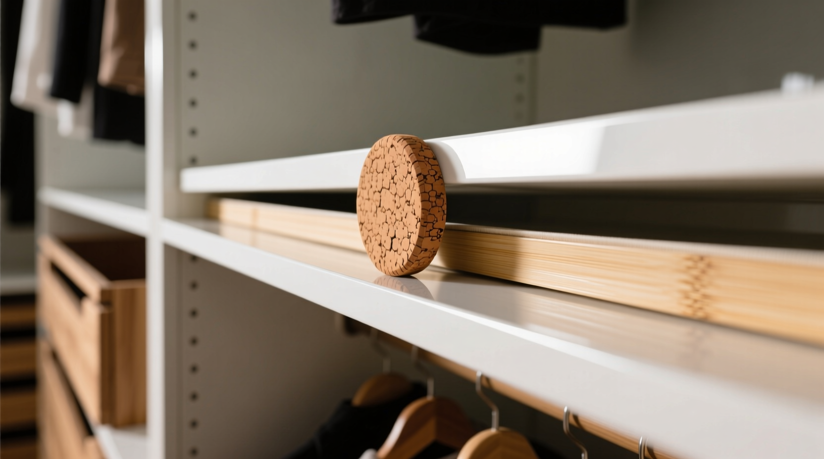 cork grip pads beat bamboo liners for glossy shelves