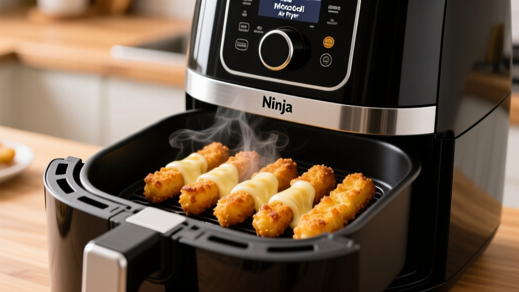 Perfect Mozzarella Sticks in Ninja Foodi Air Fryer