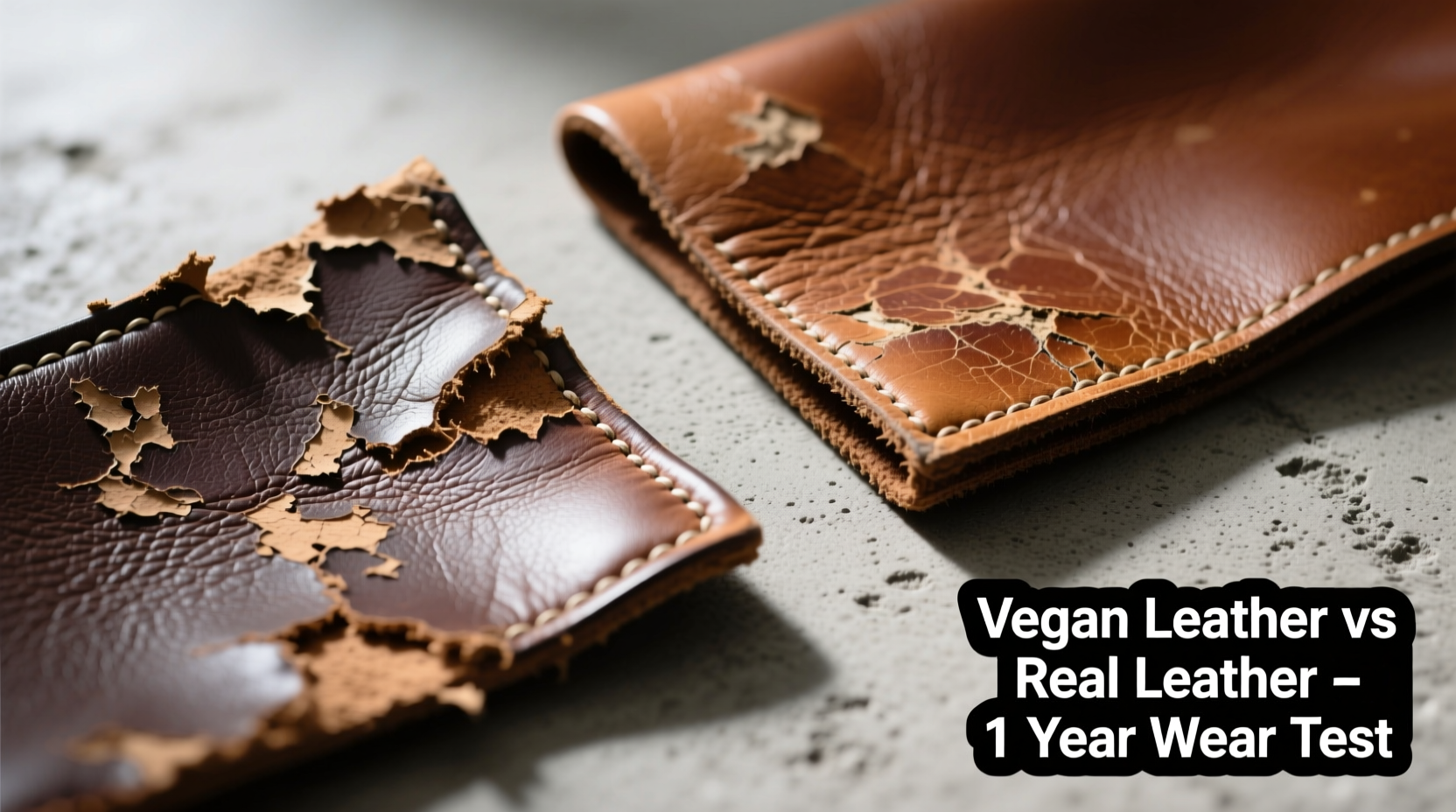 vegan leather vs real leather which one peels faster after a year of use