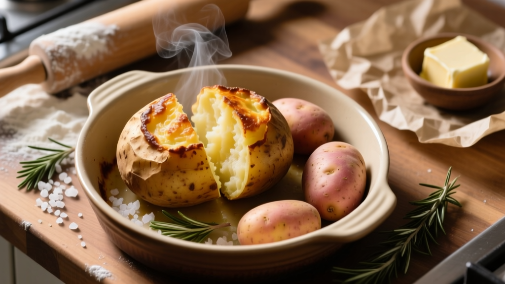 How to Air Fry Baked Potatoes (Crispy Skin, Fluffy Inside)