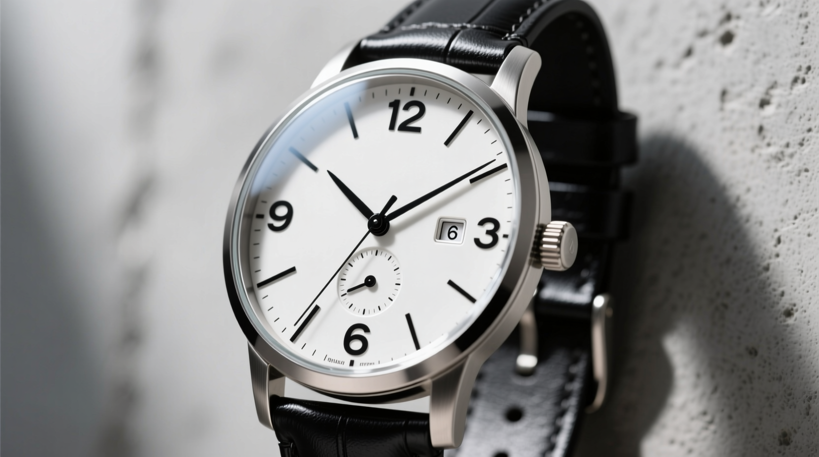 analog watch with date window vs minimalist face which tells time more clearly