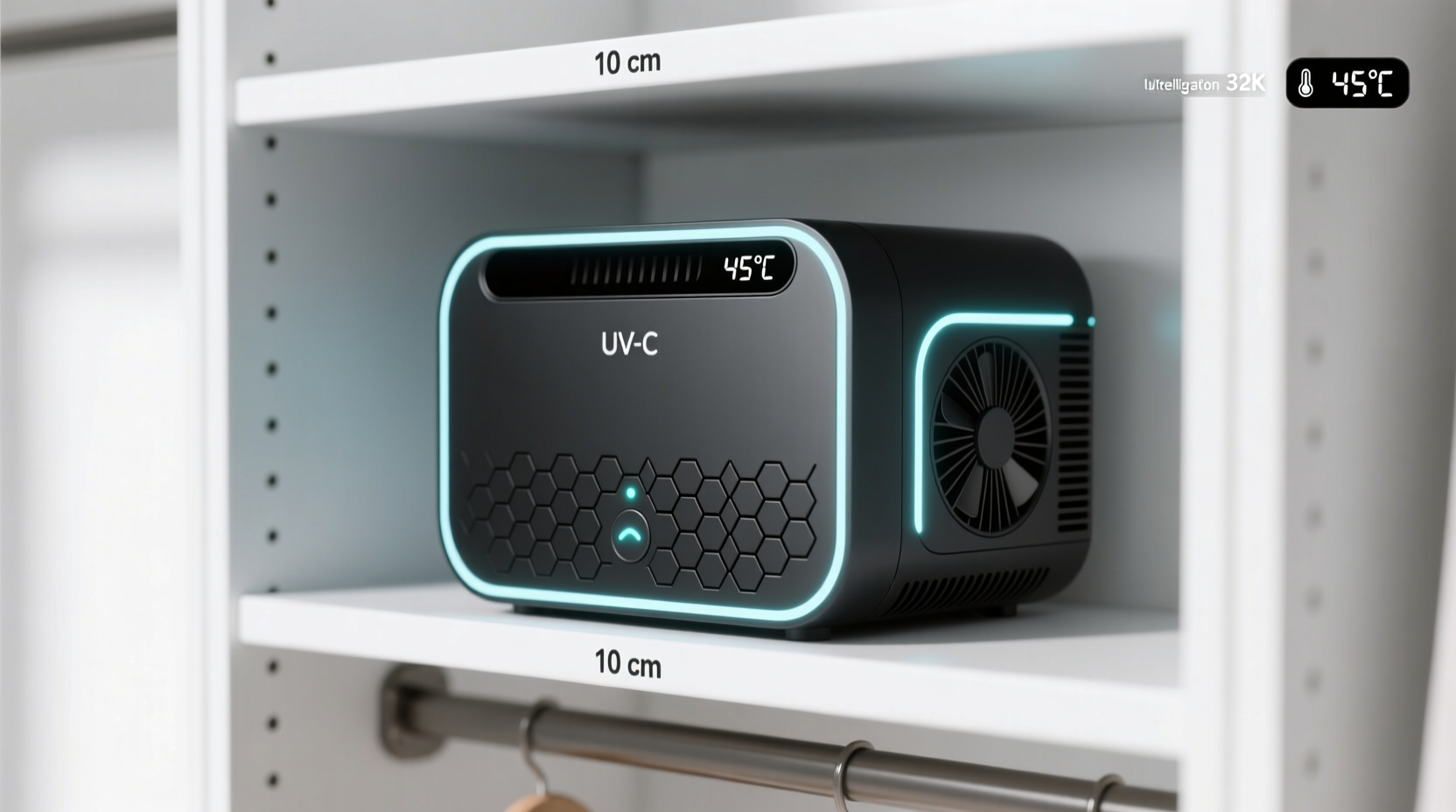 closet organization tips store uv sanitizers safely