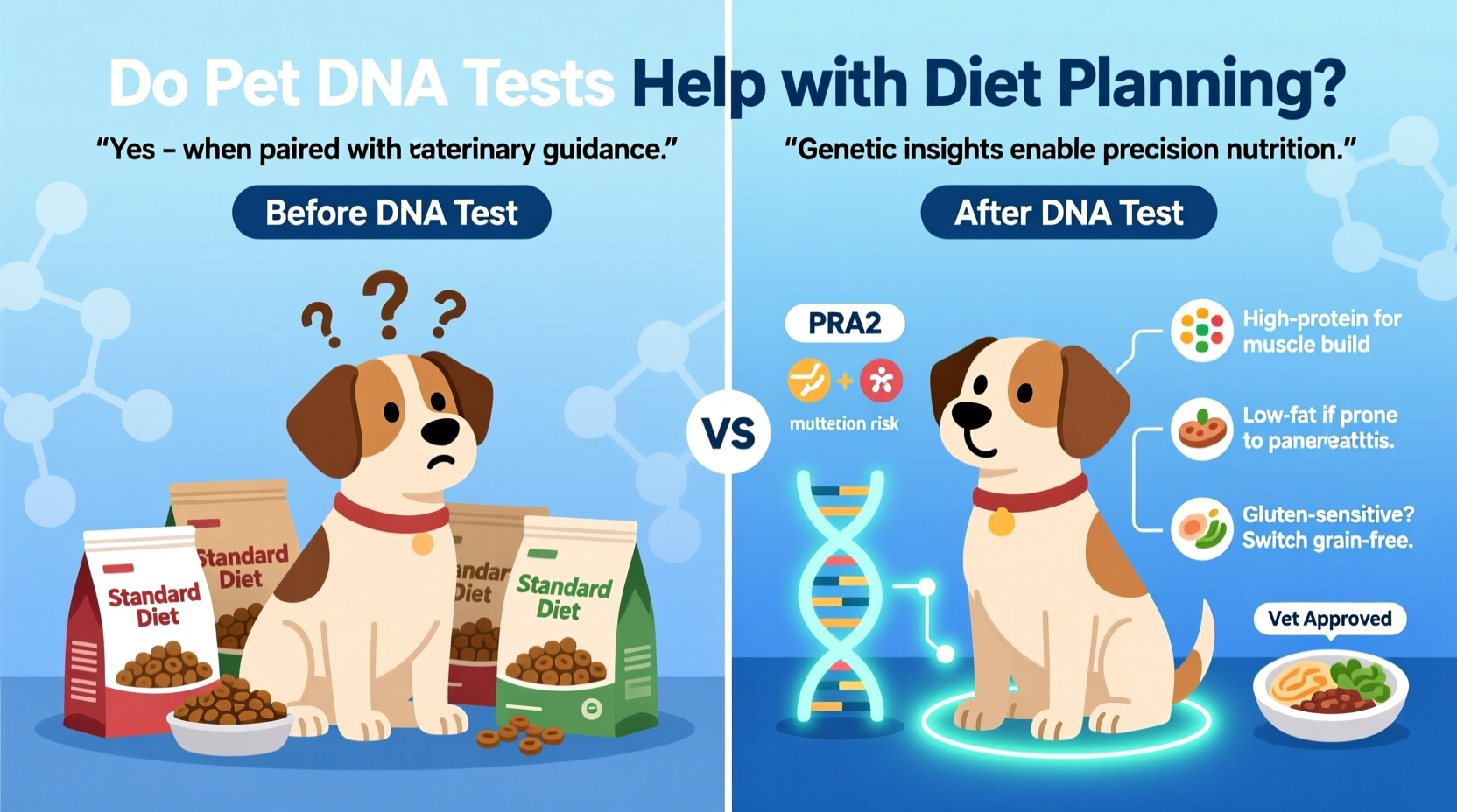 do pet dna tests actually help with diet planning for dogs