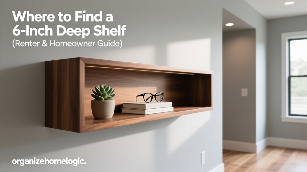 Where to Find a 6-Inch Deep Shelf (Renter & Homeowner Guide)