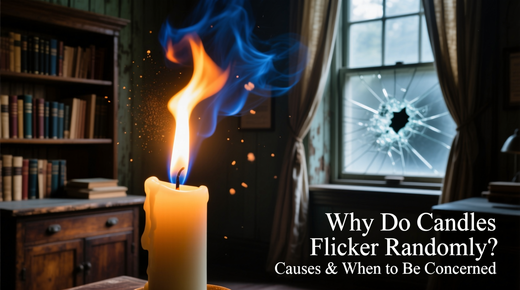 why do candles flicker randomly causes and when to be concerned