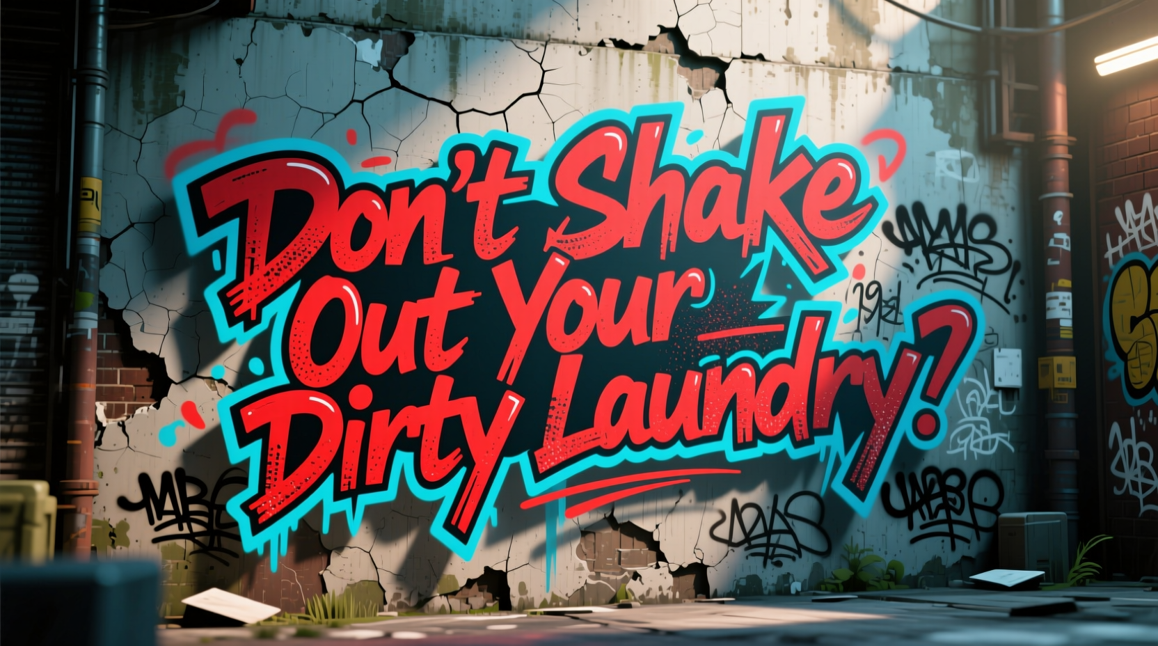 dont shake out your dirty laundry