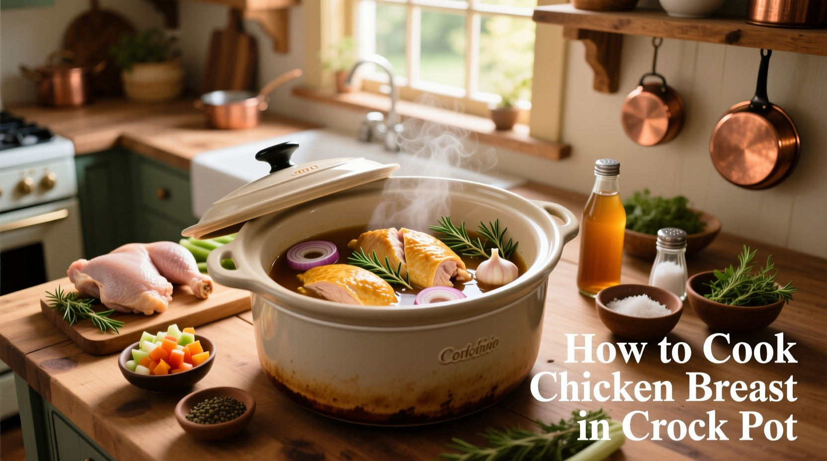 how to cook chicken breast in crock pot